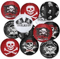 Panelee 12 Pcs Pirate Theme Paper Lanterns Birthday Party Decorations 8 Inch Hanging Round Paper Lanterns for Halloween Party Decorations Holiday Indoor Outdoor Ceiling Ornament Supplies by Panelee