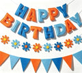 YEOCU Happy Birthday Decorations, No DIY, Pre-Strung 3D Banner by YEOCU