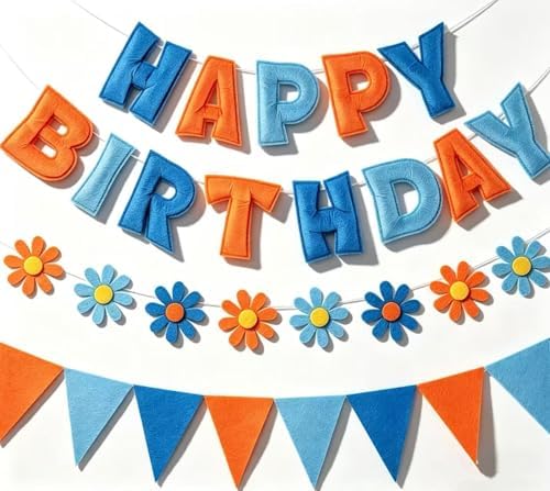YEOCU Happy Birthday Decorations, No DIY, Pre-Strung 3D Banner by YEOCU