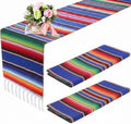 Tegeme 2 Pcs Mexican Table Runners 14 x 84 Inch Cotton,Elegant Style by Tegeme
