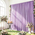 Lavender Backdrop Curtain - 10x10FT Back Drop Curtains for Parties Wrinkle-Free Soft Polyester Backdrop Wedding Decoration Photoground Backdrop Stain-Resistant for Back Drop Stand, 2 Panels by HAEFOOPartyDecorations