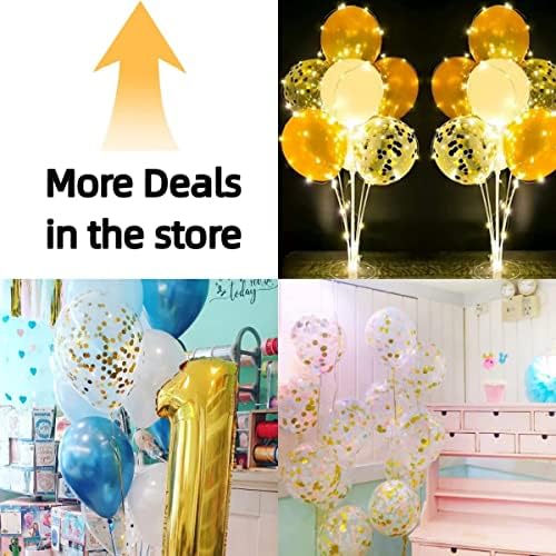 Bezente Gold Confetti Latex Party Balloons 60 Pack 12 inch - Image 2