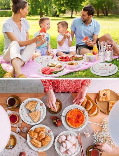 Nkaiso 161 Pcs Rose gold Birthday Plates and Napkins Set -20 Serves - Image 7