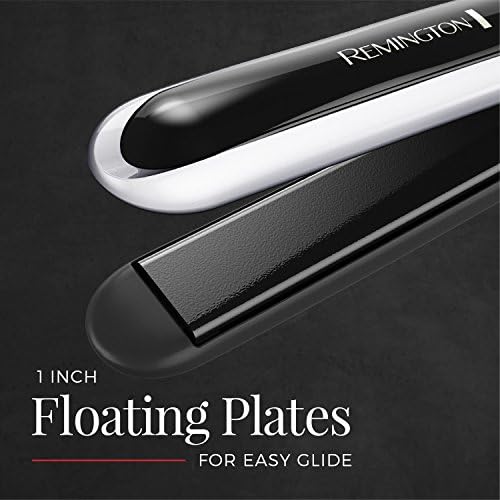Remington Pearl Pro Ceramic Flat Iron, 1-Inch Floating Plates, Black/White - Image 4