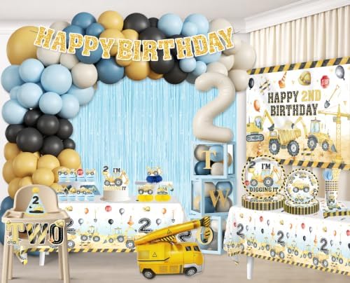 295PCS Cocomigo Im Digging Being 2 Birthday Decorations for 25 Guests - Image 3
