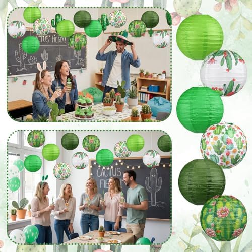 Panelee 12 Pcs Summer Cactus Party Decorations Mexican Themed Party Decor - Image 6