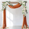 Wedding Arch Draping Fabric Sheer Chiffon Curtain Drape Wedding Party Decor by Socomi