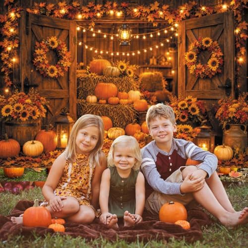 12x10ft Fall Backdrops for Photography Rustic Harvest Thanksgiving Backdrop - Image 5