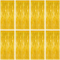 8 Pack 2026 Graduation Party Decorations, 3.28 FT x 7.05 FT Gold Backdrop, Metallic Graduation Photo Backdrop Grad Foil Curtains Party Streamer, Class of 2026 Decorations Grad Decor by ZATAYE