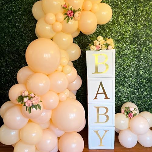 Voircoloria 66pcs Blush Nude Latex Party Balloons, 12inch - Image 6