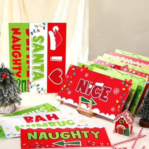 Beeveer 24 Pcs Lime Green Christmas Photo Booth Props, Monster Christmas - Image 2
