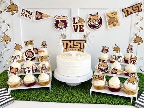 Texas State University Decorations, TXST Party Decor, Graduation 42 Pcs - Image 2