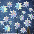 Paper Christmas Snowflake Hanging Decorations Indoor, Iridescent, 15Pcs by OuMuaMua
