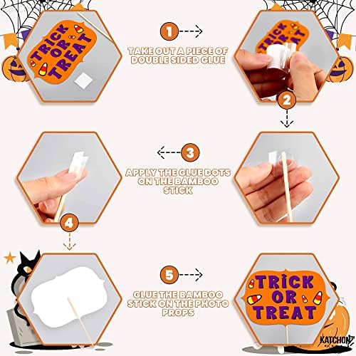 KatchOn Scary Halloween Photo Booth Props, Pack of 22 - Image 5