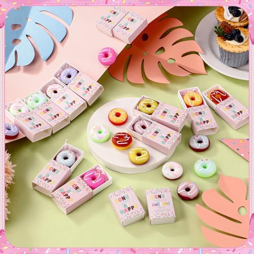 24 Sets Appreciation Gifts Donut Party Favors with Boxes - Image 4