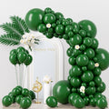 Voircoloria 130pcs Dark Green Balloons Garland Arch Kit, 18 12 10 5 Inch by Voircoloria