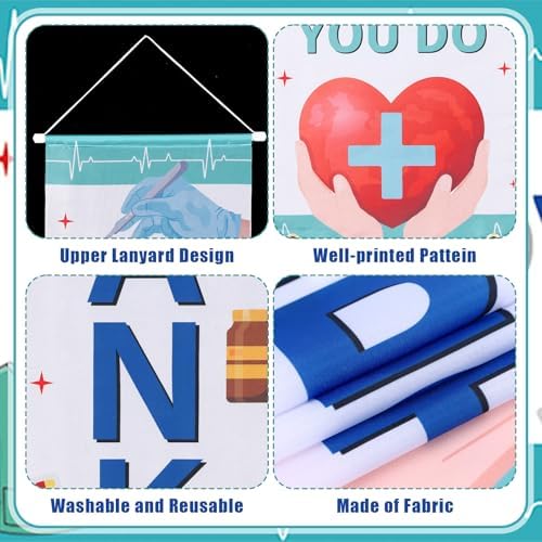 Smoothnovelty 3 Pcs Multicolor Surgical Tech Week Banner - Image 3