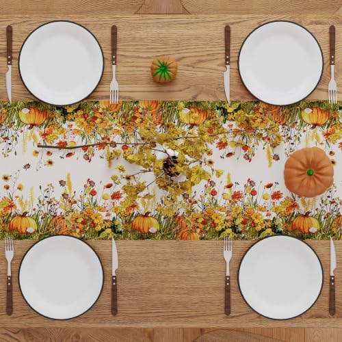 Siilues 220 GSM Fall Table Runner 13x90 Inch Home Party Decor - Image 5