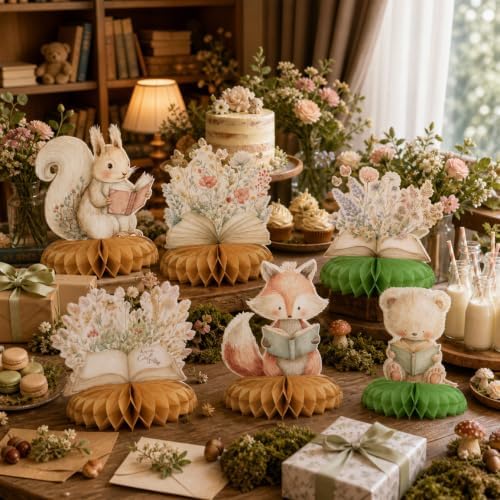 12 Pcs A New Chapter Begins Baby Shower Decorations, Table Centerpieces - Image 5