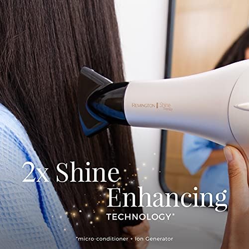 REMINGTON Shine Therapy Argan Oil & Keratin Hair Dryer/Blow Dryer (Pack of 2) - Image 3