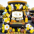 Bee Themed Baby Shower Decorations Balloon Garland Arch Kit with Backdrop by KozeeBalloons%E2%80%94%E2%80%94ColorMatters