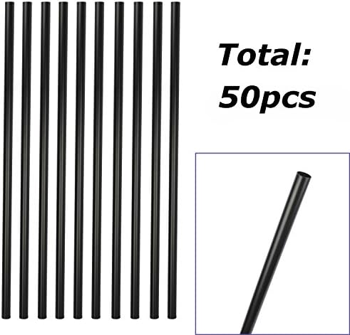 Myard 26'' Classic Hollow Round Iron Heavy-Duty Deck Balusters, Matte Black - Image 3