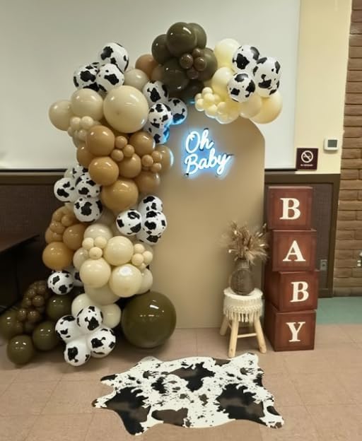 Cow Printed Balloons, 50 Pcs Brown Cow for Western Party Decorations - Image 6