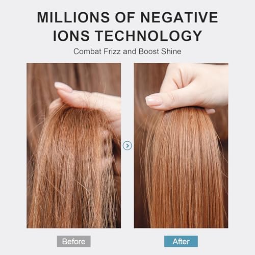 Travel Dual Voltage Hair Dryer Brush and Styler, 110-240V Auto Dual Voltage - Image 6