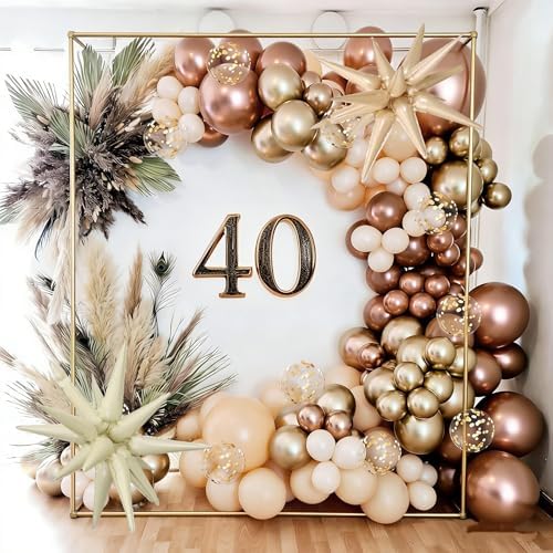 Neutral Balloons Arch Beige Champagne Gold Birthday Decor Fall Graduation - Image 6