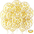 Bezente Gold Confetti Latex Party Balloons 60 Pack 12 inch by Bezente