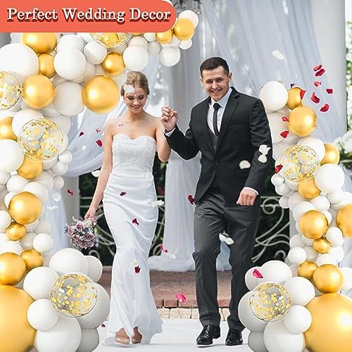 Gold Balloon Arch Kit with Base, 9.35Ft & 6Ft Half Balloon Arch Stand - Image 6