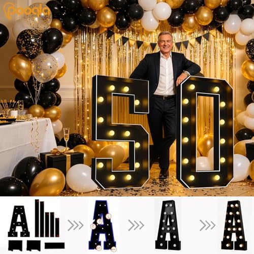 Pooqla 4FT Marquee Light Up Numbers 7 for 7th 70th Birthday Decorations - Image 4