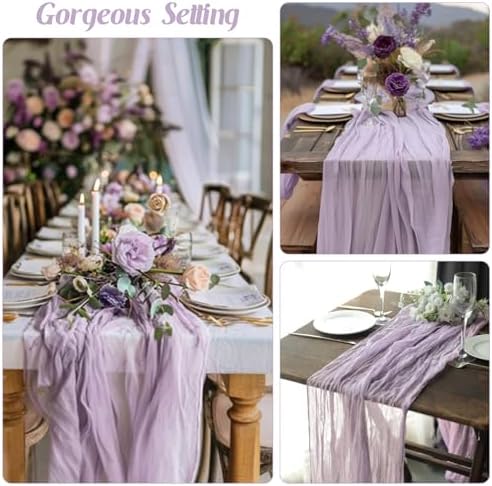 10FT Cheesecloth Table Runner Boho Party Home Decorations - Image 6