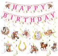 Rngmsi Horse Western Cowgirl Party Decorations 16PCS Banners Swirls Girl by RNGMSI