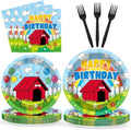 96pcs Cartoon Dog Red House Birthday Plates and Napkins Cute Dog Red House Party Supplies Puppy Theme Blue Red Disposable Tableware for Kids Pet Theme Birthday Baby Shower Party Decoration Serve 24 by partygreeting