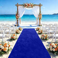 Blue Aisle Runner for Wedding Ceremony 48" x20FT Wedding Aisle Runners Royal Blue Velvet Runners Carpet Runner for Event Party Runner Floor Aisle Birthday Runway for Rug Walkway Prom Decorations by FUHSY