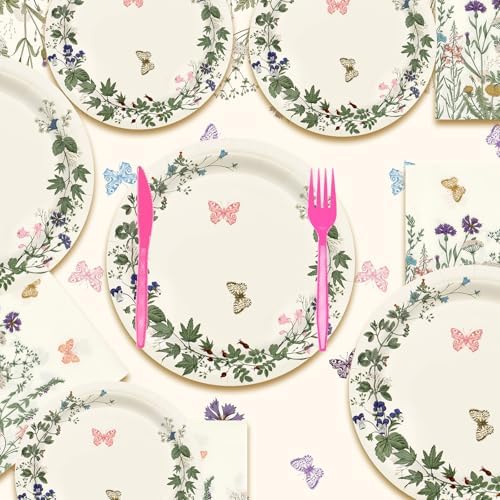 182pcs Spring Wildflower Party Decorations,Serves 30 - Image 4