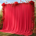 20x12ft Red Backdrop Curtain Panels for Parties - Wrinkle Free Polyester Photo Curtain Backdrop Wedding Back Drop Fabric Drapes for Party Decorations Background for Photography by WishCare