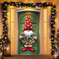 BlissYard Christmas Door Cover Gnome 35x71 Inch Polyester by BlissYard