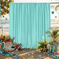 Turquoise Backdrop Curtains 30ftx8ft Mermaid Polyester Photo Drapes by SoarDream