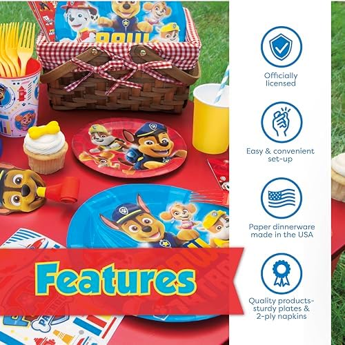Paw Patrol Birthday Decorations & Party Supplies with Mask Party Favors - Image 3
