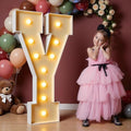 imprsv 4FT Marquee Letters, Large Light Up Letters Y Sign for Party Decor by Letsmakeitimpressive