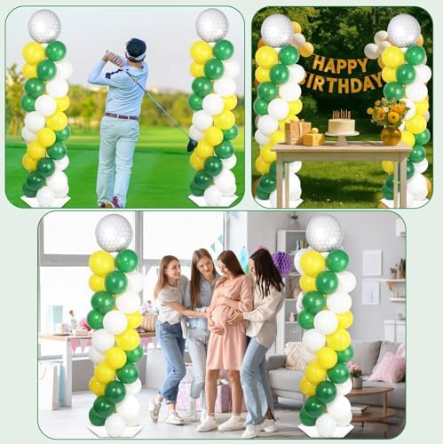 2 Sets Golf Balloon Column Stand Kit Adjustable Golf Party Balloon Decor - Image 6