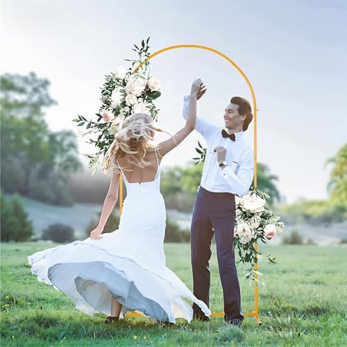 6.6FT Metal Wedding Arch Backdrop Stand for Party Balloon Arch Stand - Image 2
