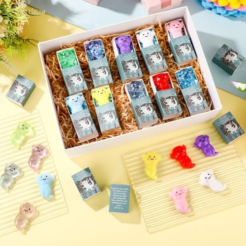 60 Sets Positive Gifts Axolotl Party Favors with Support Boxes - Image 5