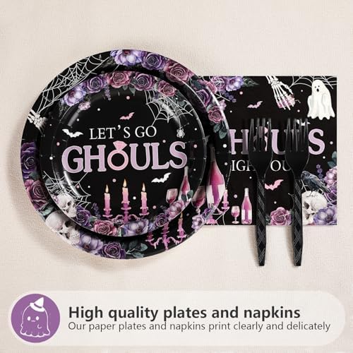 Grencian 96Pcs Halloween Ghouls Bachelorette Party Decorations, Serve 24 - Image 3