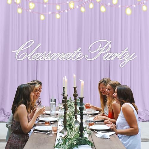 MEETSKY Purple Backdrop Curtains,Wedding Backdrop Drapes,5ft x 7ft,2 Panels - Image 4