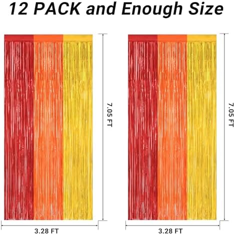 ZATAYE 2 Pack Thanksgiving Foil Curtain Streamer Decorations - Image 2
