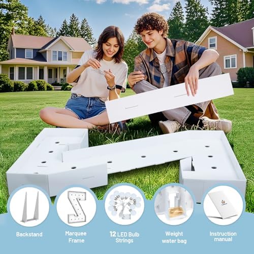 4FT Light Up Marquee Letter Z - Large Foam Board Mosaic Kit - Image 2