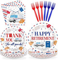 96 Pcs Mailman Retirement Party Decorations for Men, Serves 24 by Greencian